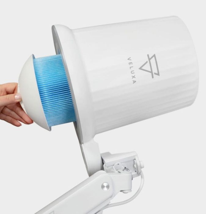 Lampa LED manicure pochłaniacz pyłu HIT zestaw do paznokci