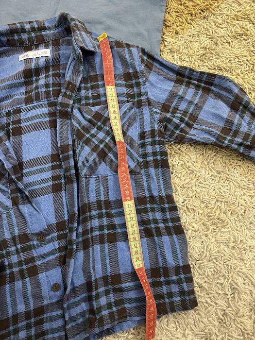 Стильна сорочка zara 120см на хлопчика на 6-7р.
