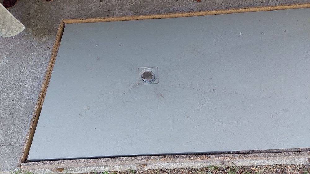 Base de duche de resinada.