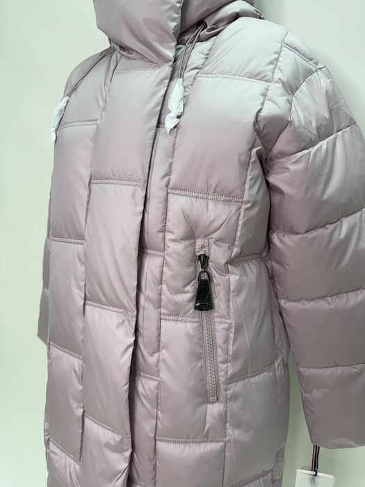 Женский удлиненный пуховик CLASNA усі розміри Розпродаж