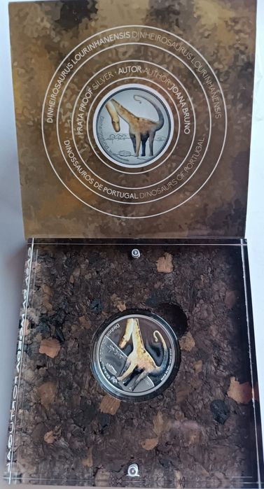 5€ Proof Prata , Conjunto 3 Dinos , 2021, 22 e 23