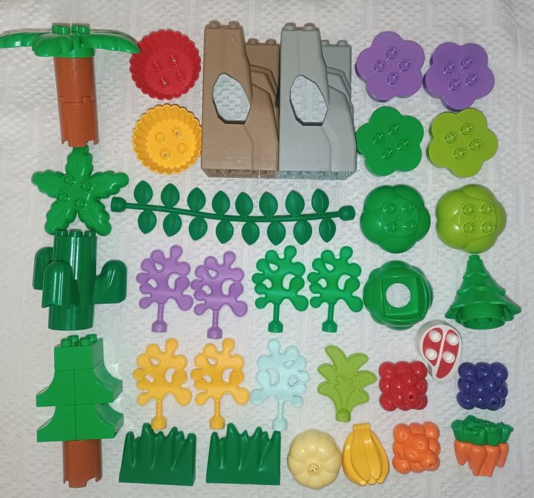 Конструктор детали кубики пластины Лего дупло оригинал