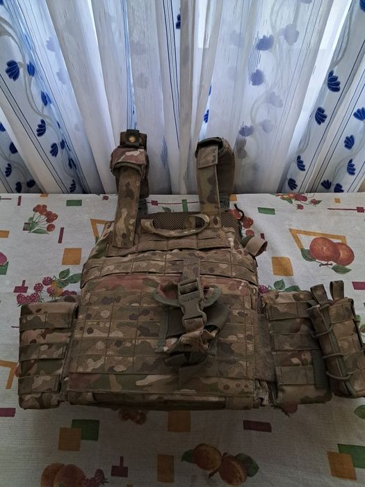 Плитоноска Tactic 4 Profi Multicam (комплект з Британією)