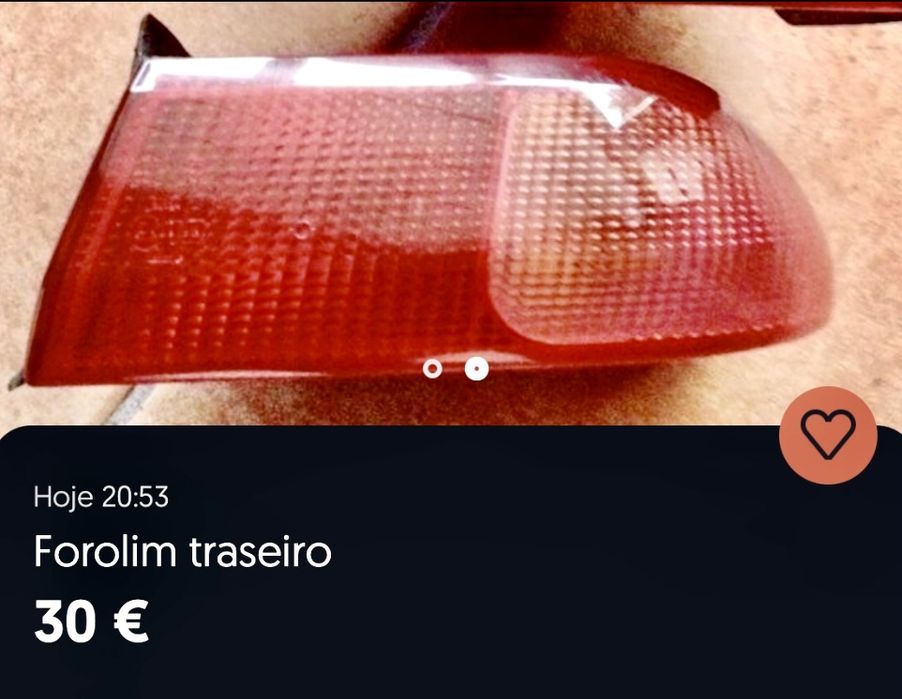 Farolim traseiro Alfa Romeu 156 JTD de 2020