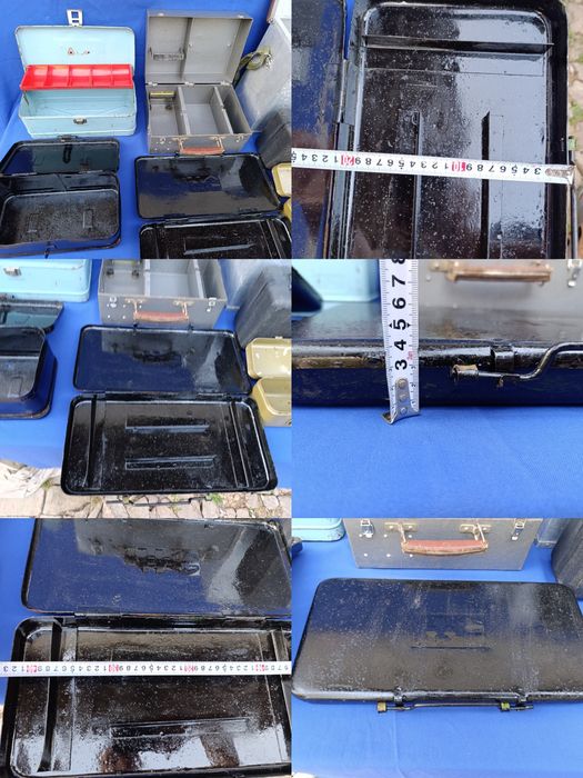 Советский железный чемодан для инструмента ящик тракторный СССР