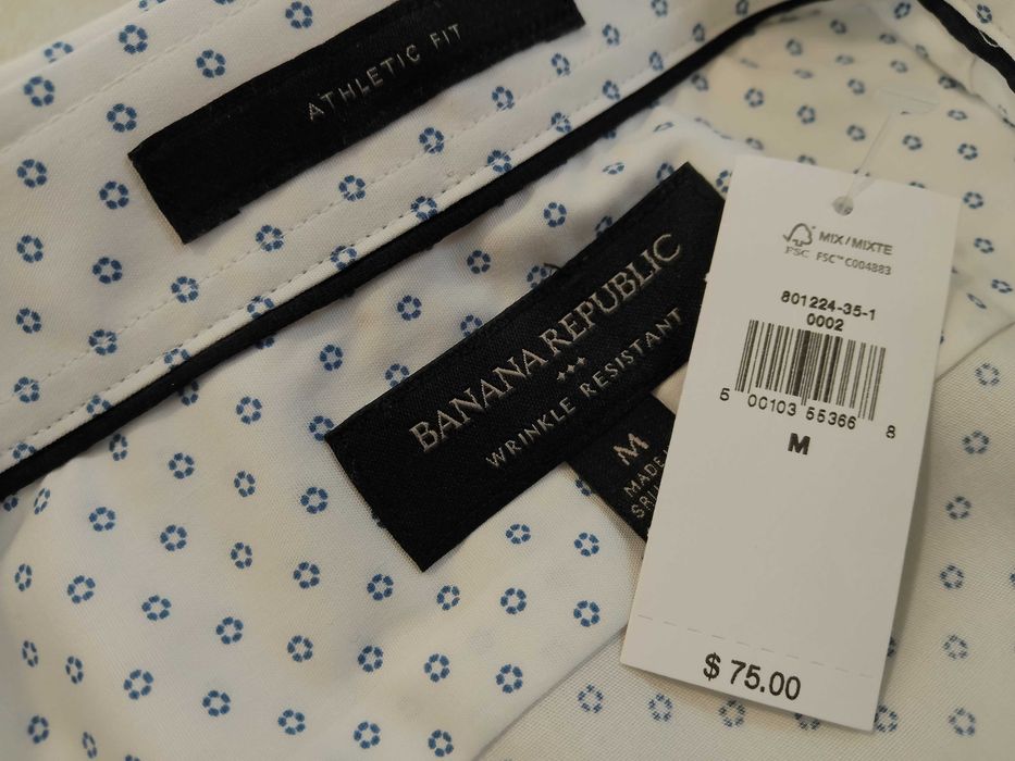 BANANA REPUBLIC USA - NOWA! z Metkami Koszula Męska rozmiar L