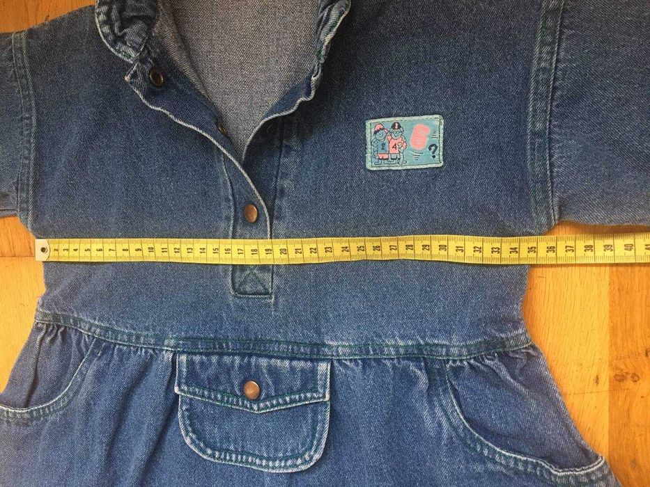 Платье джинсовое, baby club, 104 см, 100% хлопок.