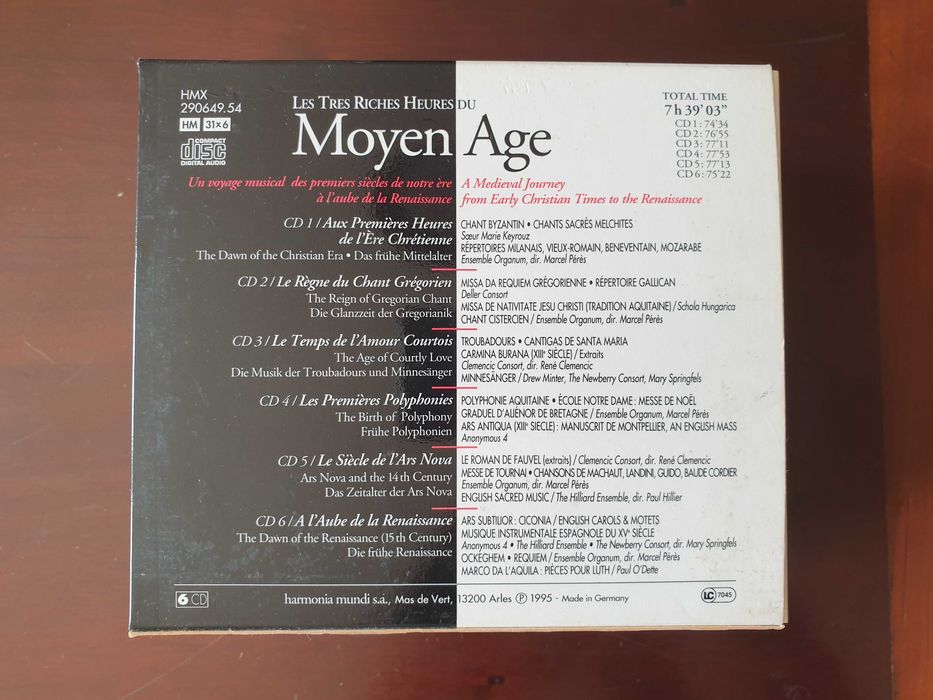 Les Tres Riches Heures du Moyen Age: A Medieval Journey - 6 CDs