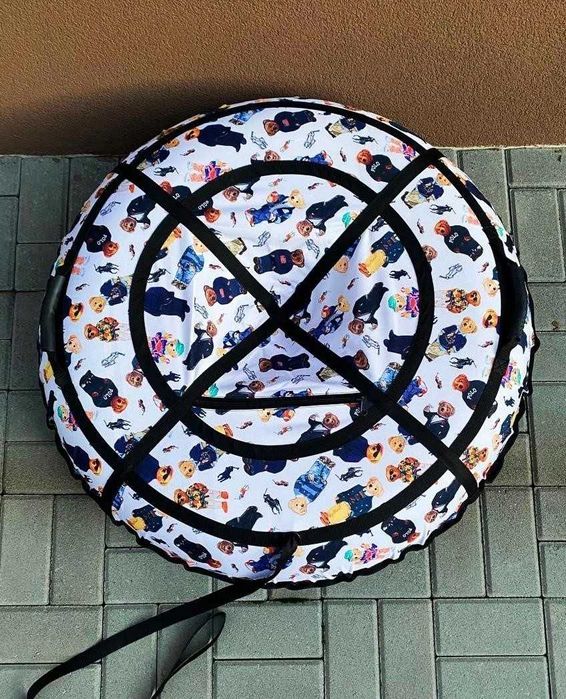 Тюбінг таблетка санки тюбинг ватрушка плюшка надувний міцний для снігу