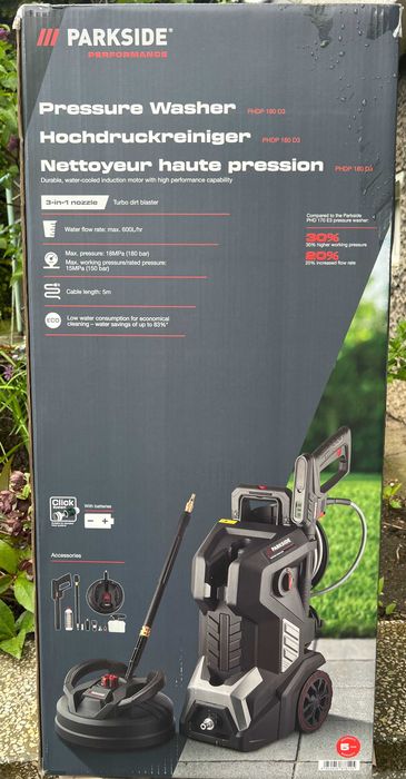 NOWA Myjka wysokociśnieniowa Parkside PERFORMANCE PHDP 180 D3 3000W