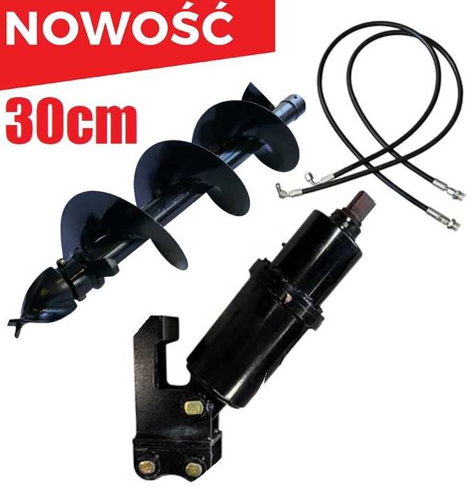 NOWA Wiertnica Świder 30cm SWORZNIE 25 do Minikoparki Kingway JCB