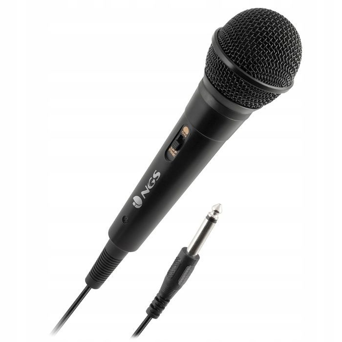 NGS Singer Fire Karaoke microphone Przewodowy 3m 6,3mm jack Czarny