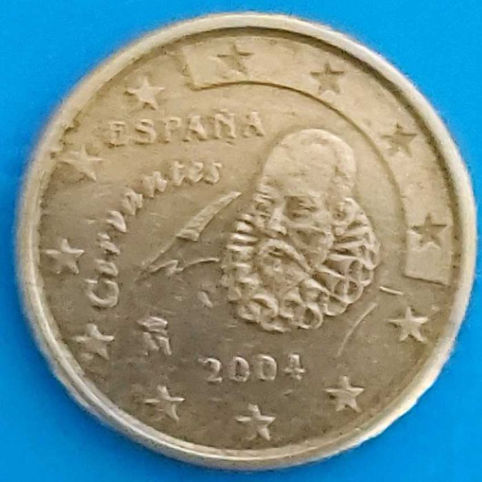 10 Cêntimos de 2004 de Espanha,  Miguel Cervantes