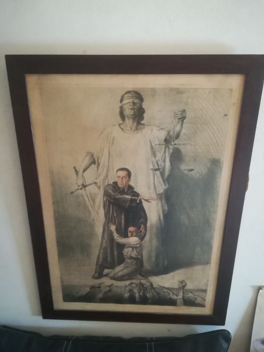 Quadro pintura justiça