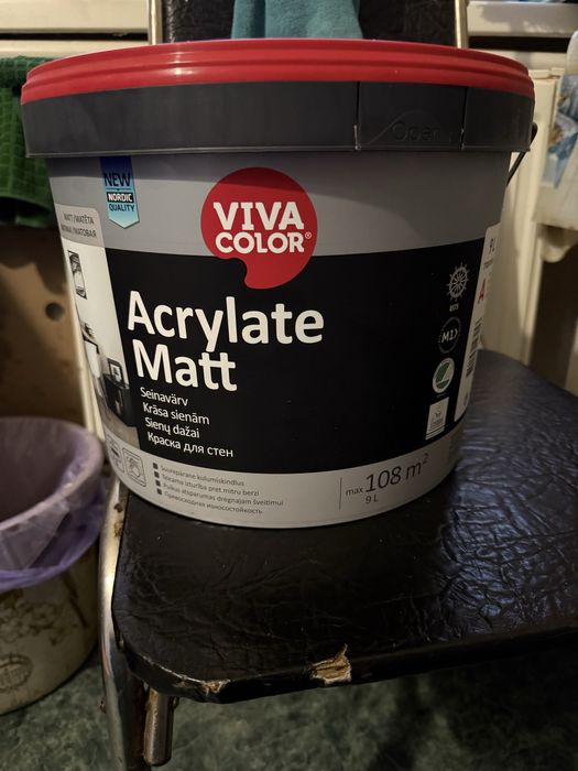 Краска для стен новая