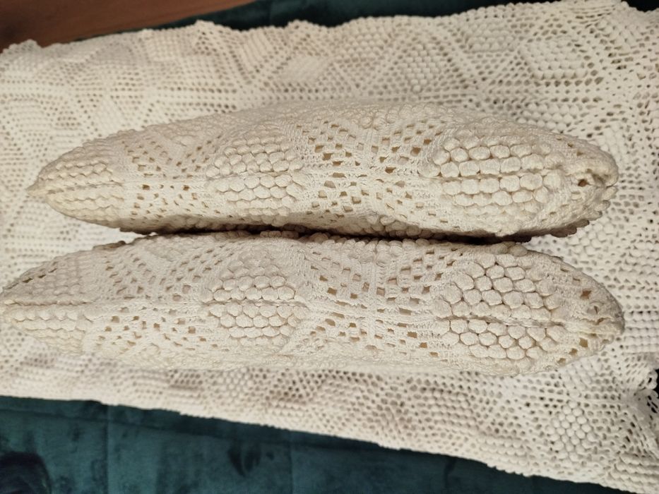 Conjunto colcha e almofadas feito à mão