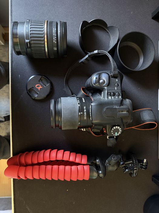 Sony Alpha A65 + Tamron 17-50 f/2.8 + Sony 18-70 + akcesoria