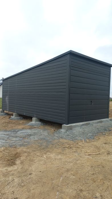 3x6 garaż Antracyt mat Konstrukcja  stelaż profil ocynk dowolne wymiar