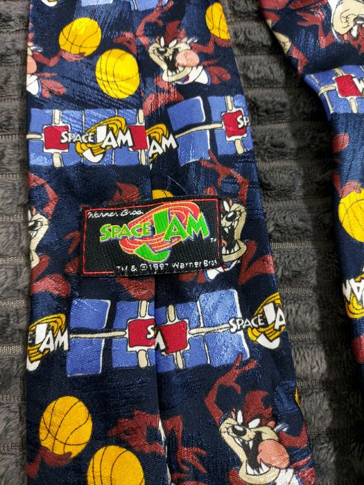 Krawat Space Jam kosmiczny mecz 155cm retro vintage 1997 rok