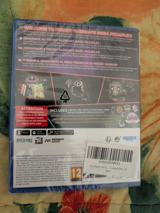 Jogo Five Nights at Freddy's: Security Breach PS5 Selado