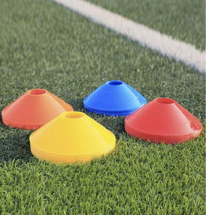 Pachołki Treningowe Piłka Nożna Talerzyki Grzybki 50szt 20cm