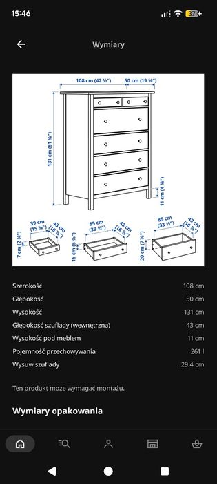 Komoda biała IKEA Hemnes