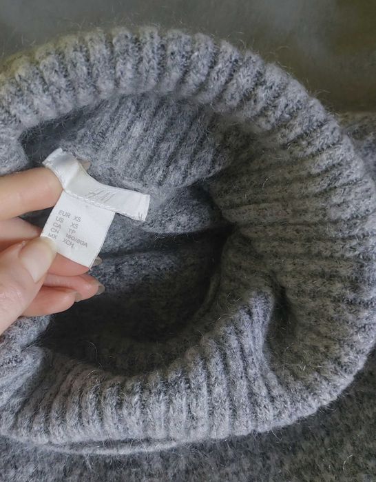 Sukienka z wełna i moherem