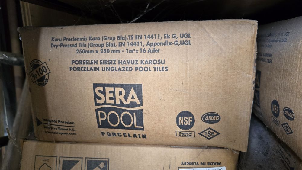 Płytki basenowe 25x25