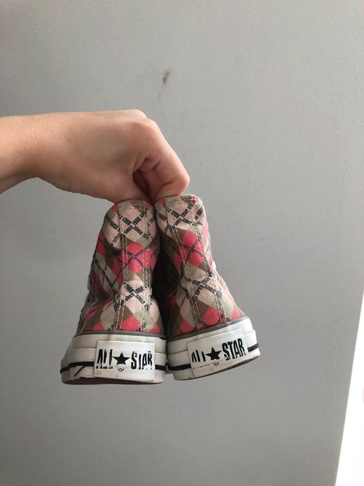 Trampki converse all star dlugie we wzorki roz.36