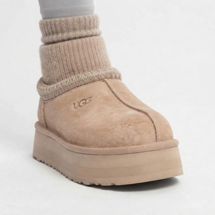Оригінал! Жіночі угги UGG Tazz Platform Knit Black — zdjęcie 4