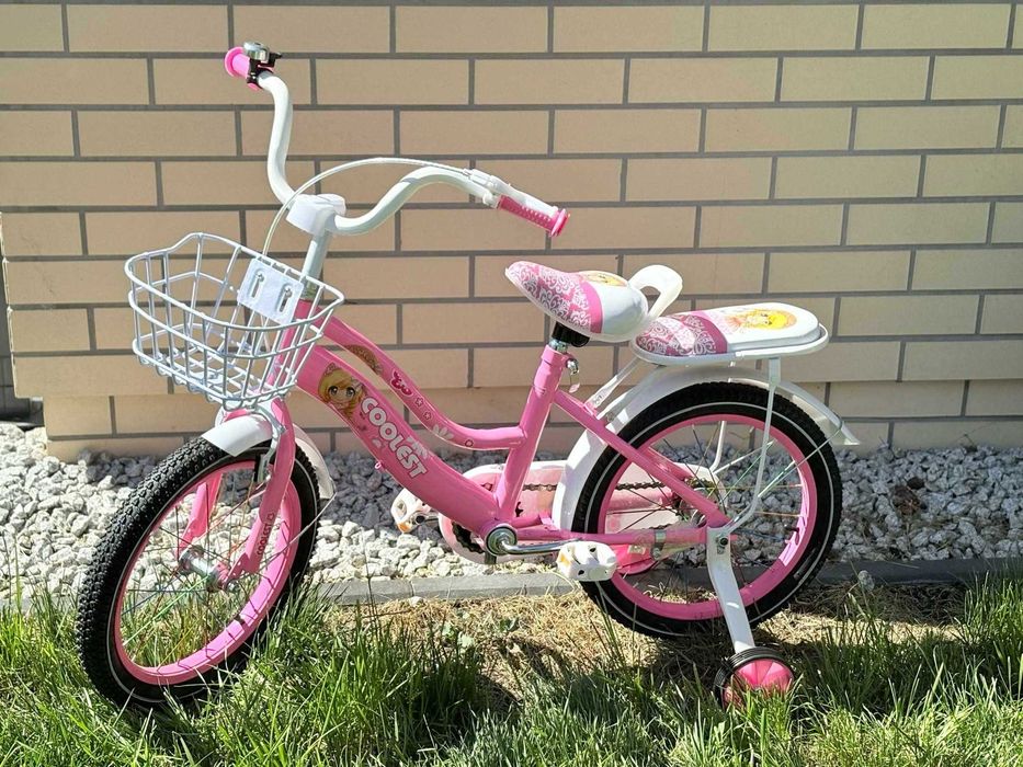 Rowerek 16 cali coolest jasnoróżowy