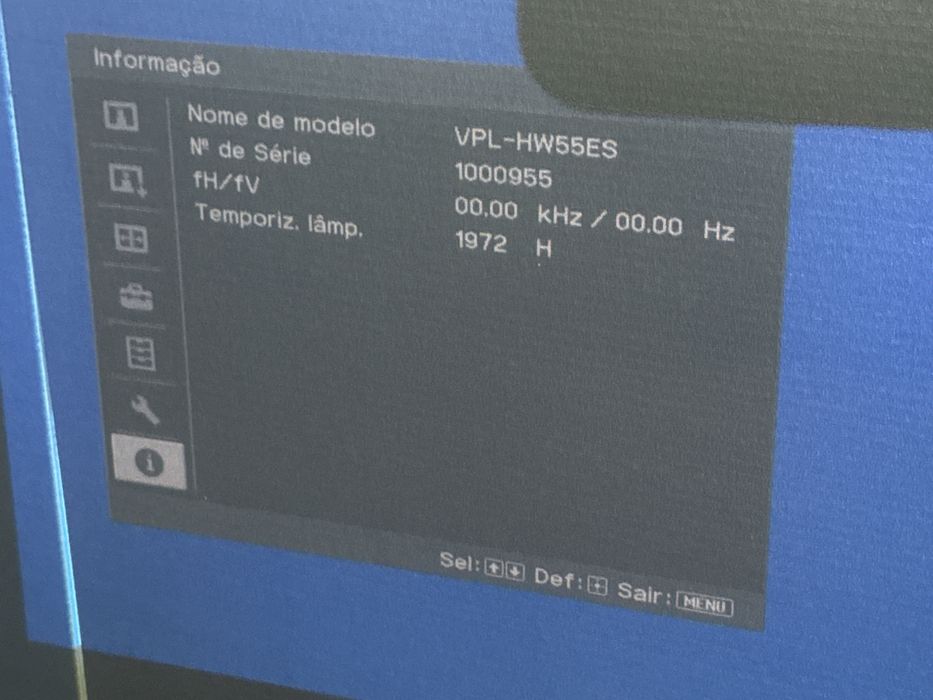 Projetor Sony Vpl Hw55es