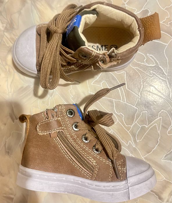 Дитячі шкіряні високі кеди  shoesme