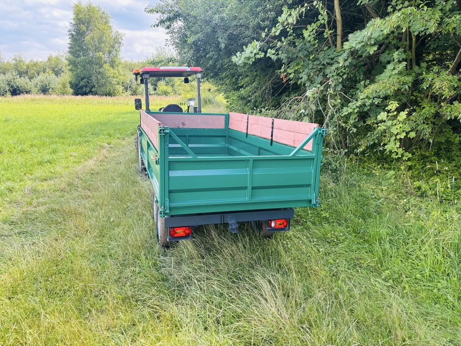 Przyczepa ogrodowa 3 t mini ciągnik tandem warzywa owoce ziemie