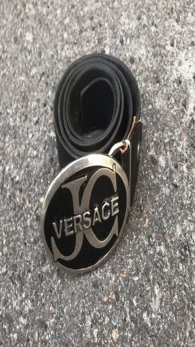 кожанный ремень Versace