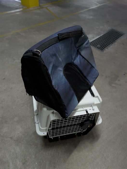 Caixa de Transporte Pet Ferplast Padrão IATA + Bolsa Pet pequena