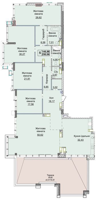 продаж 4-5 кімн квартири Пентхаус Новопечерські Липки Тераса Стеля 4 м