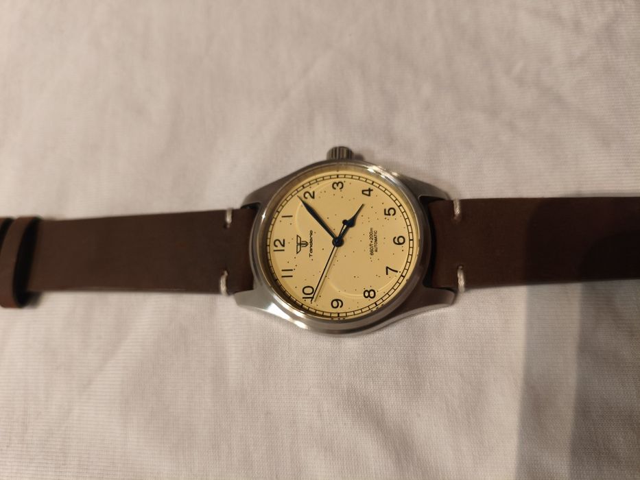 Tandorio Vintage Simple 39mm Wodoszczelny Zegarek Automatyczny Męski
