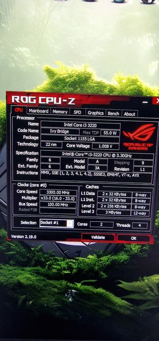 Desktop Asus i3 / 8GB/120GB +500GB  Windows 11pro e office vitalício