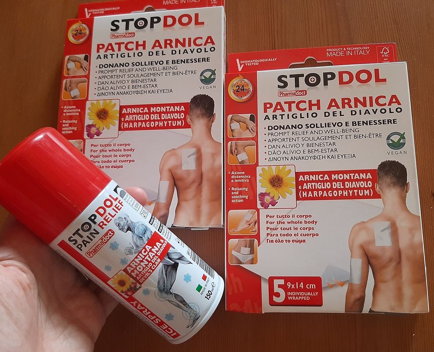 STOPDOL Emplastros e Spray de Arnica Montana