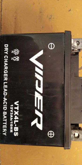 Скутер Мотоцикл Аккумулятор VTX4L-BS 12V3Ah10HR