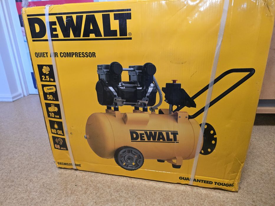 Kompresor  Dewalt DXCMS2550HE bezolejowy sprężarka 50l 10bar