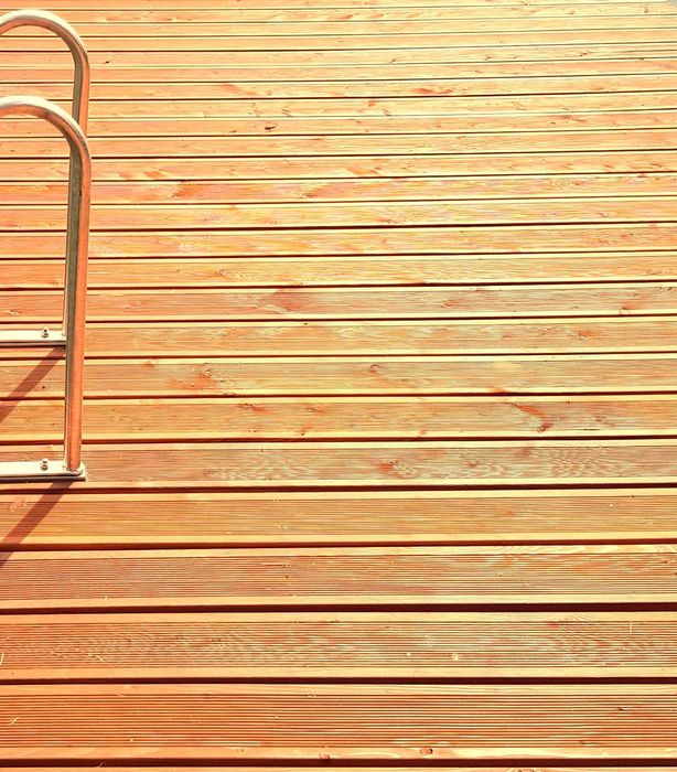 Trap, podest, greting, taras mobilny, most, mostek, podest pod basen.