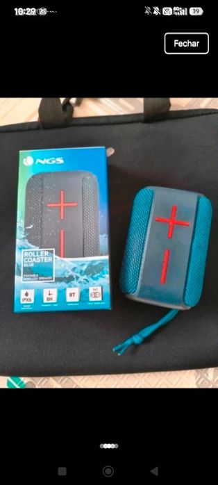 Coluna portátil de 10W como nova
