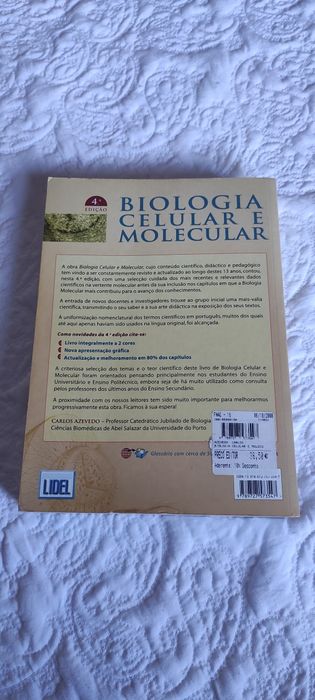 Livro Biologia celular Molecular Carlos Azevedo