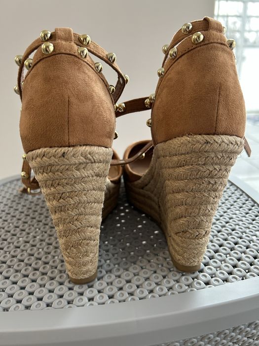 Buty espadryle na koturnie damskie