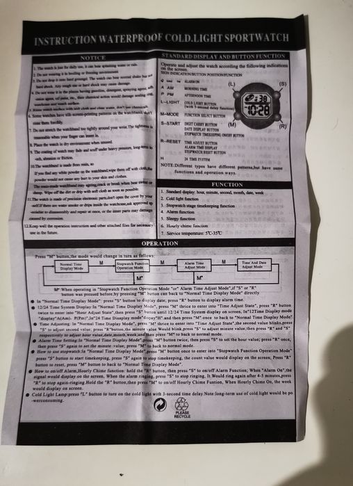 Relógio de pulso digital