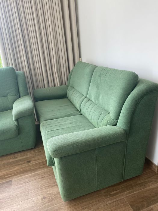 Conjunto de Sofás Verde - 3 Peças - 90€
