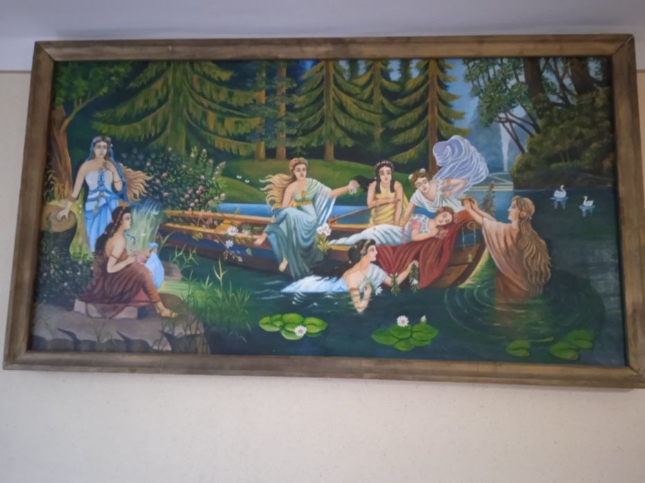 Картина маслом русалки