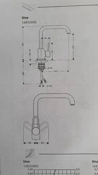 Hansgrohe Axor Uno кран на кухню
